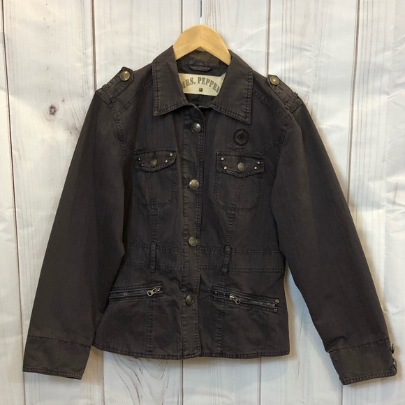 Army Purple Mrs. Pepper Military Jacket Sz XL - Picture 1 of 4